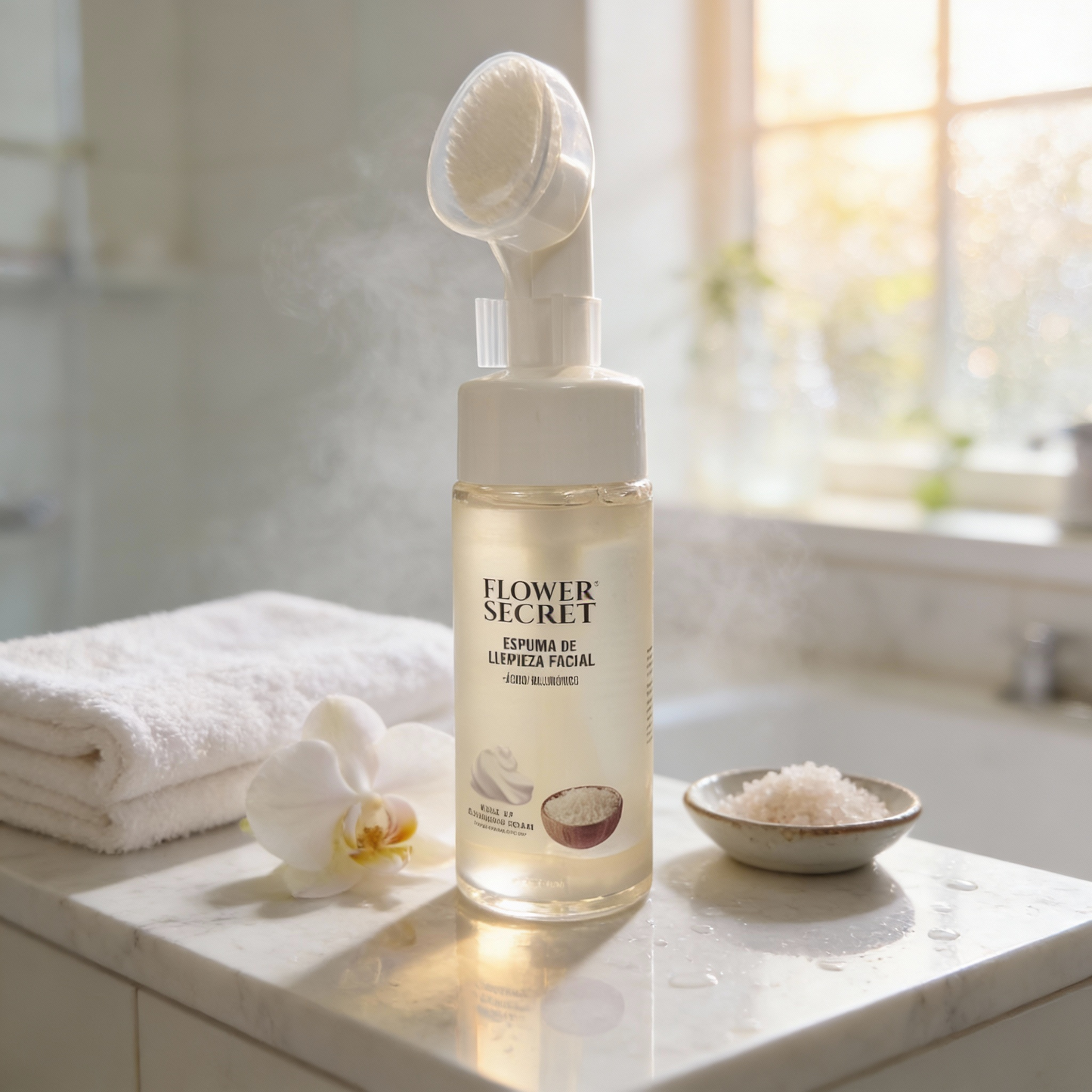 Espuma Limpiadora Facial con Extracto de Arroz y Ácido hialurónico