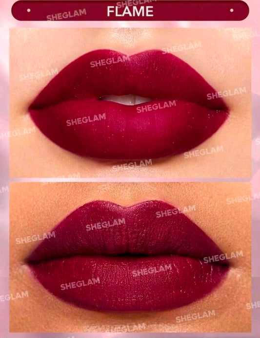 SHEGLAM - Labial en barra Matte tono Flame