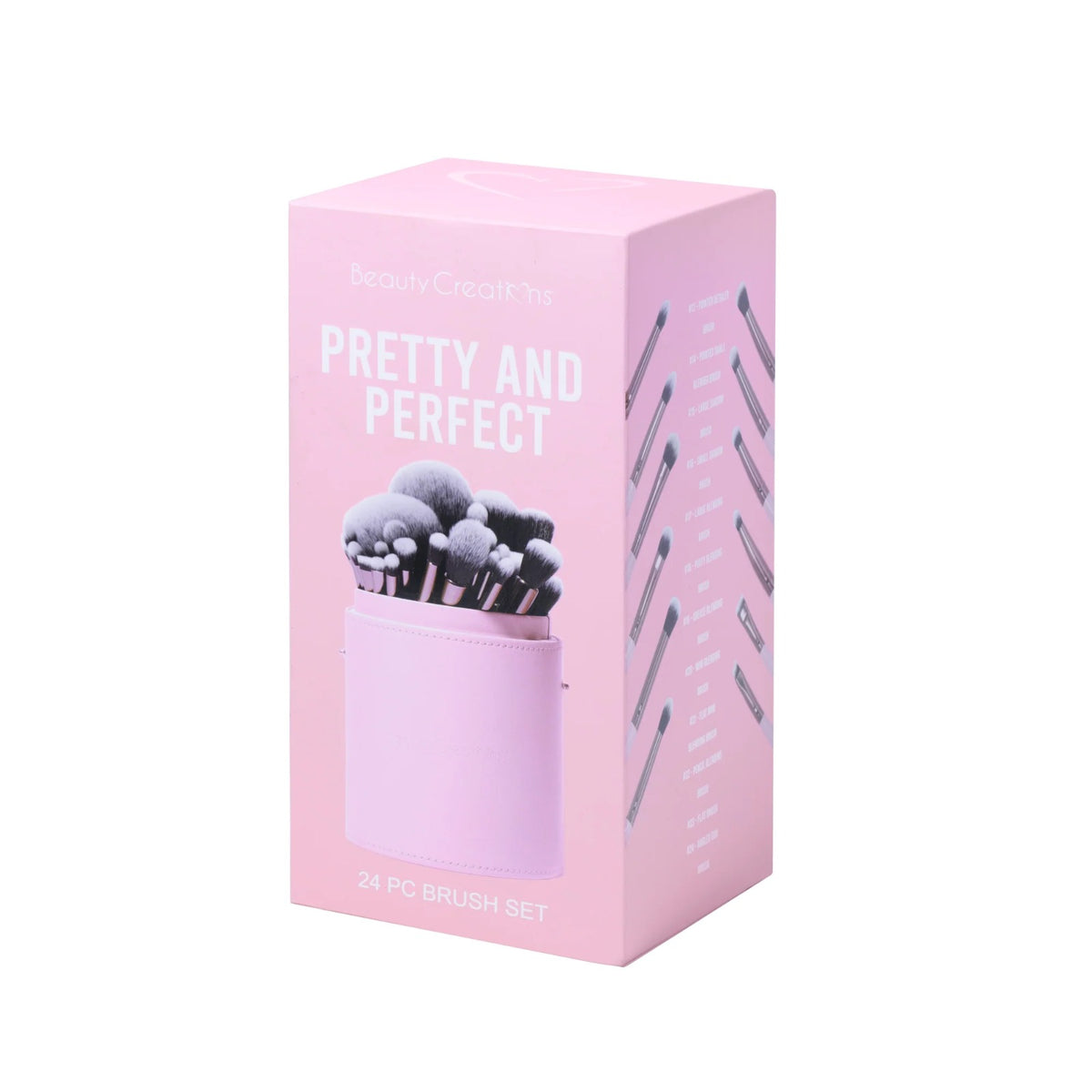 BEAUTY CREATIONS - Set de 24 brochas profesionales Pretty and Perfect
