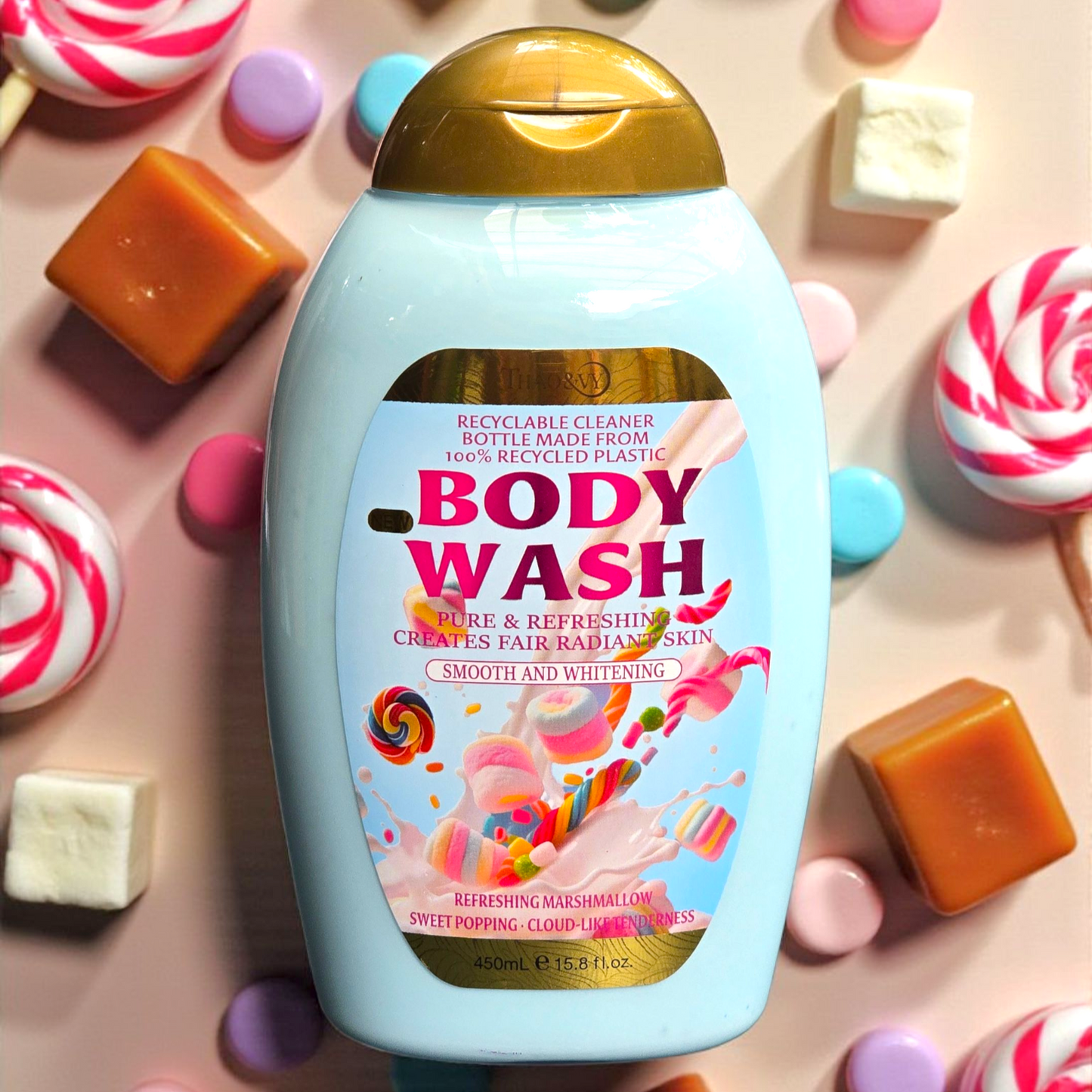 Gel Corporal de Ducha con Aroma a Malvaviscos