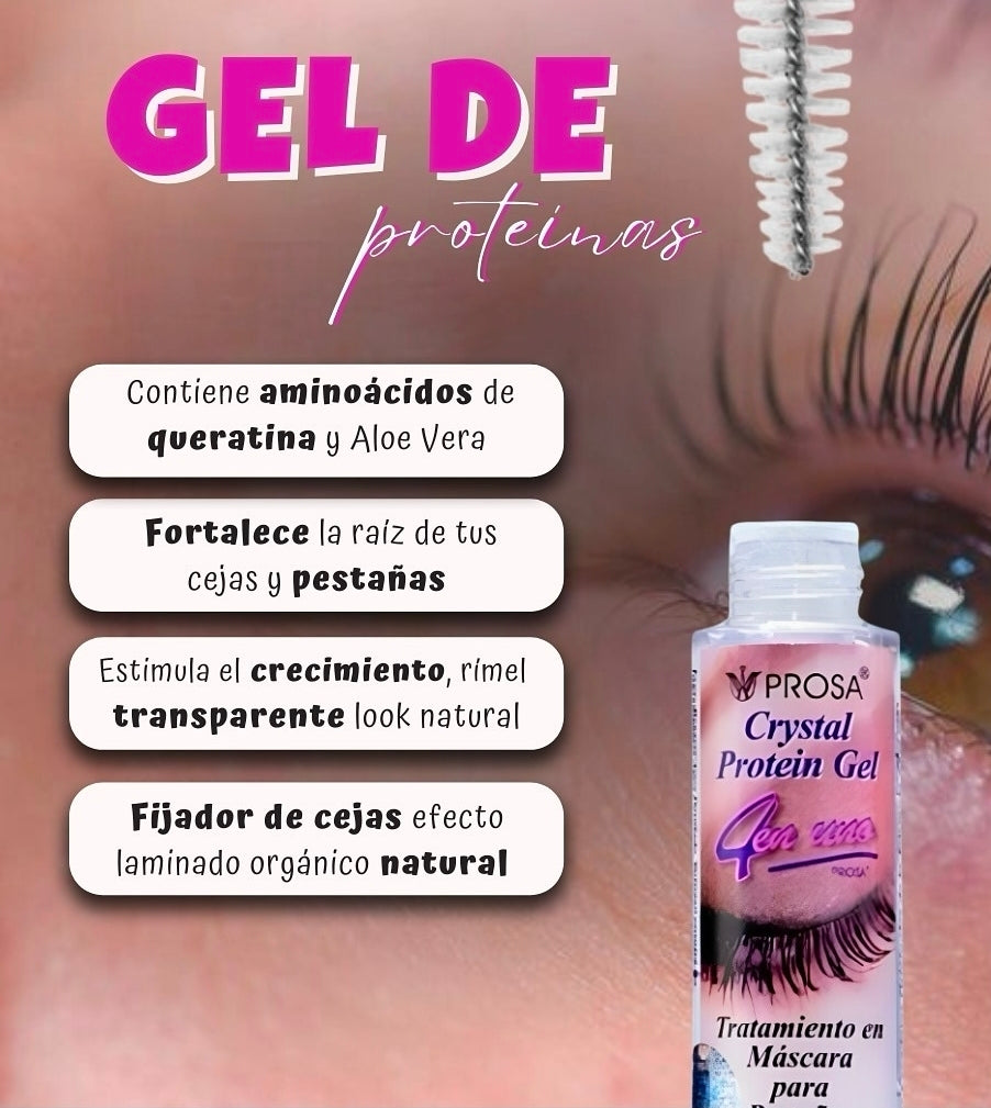PROSA - Gel de Proteínas Transparente para Cejas y Pestañas