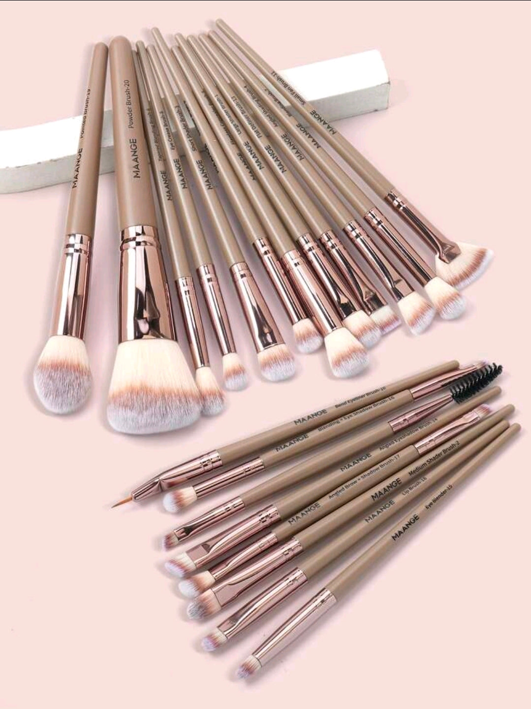 Kit de 20 brochas profesionales Maange