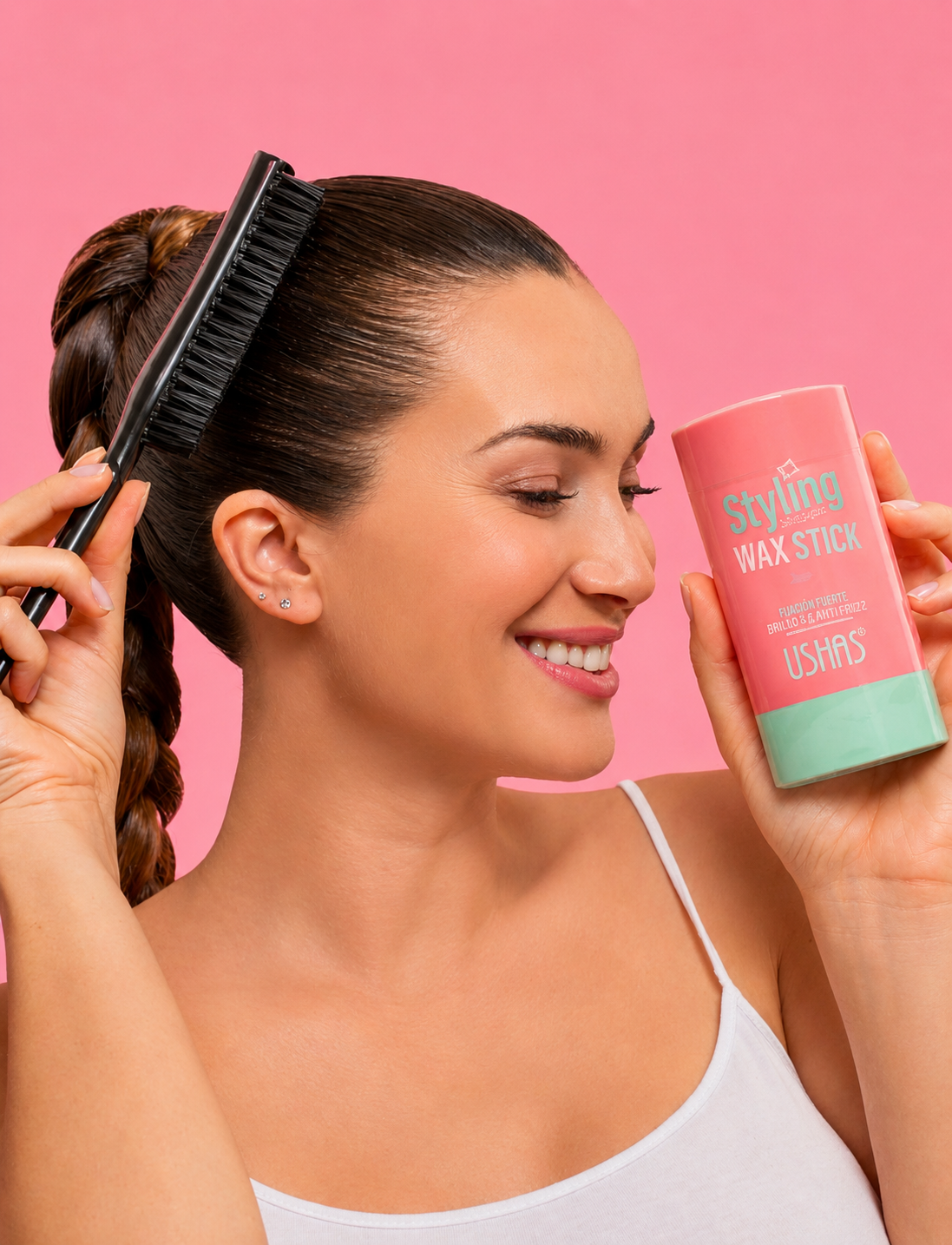 USHAS - Cera Fijadora para Cabello en Barra