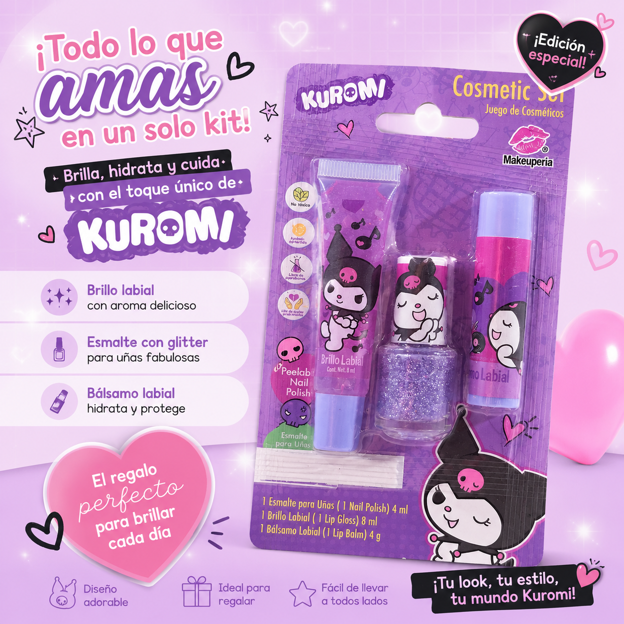 Kit Kuromi para Niña