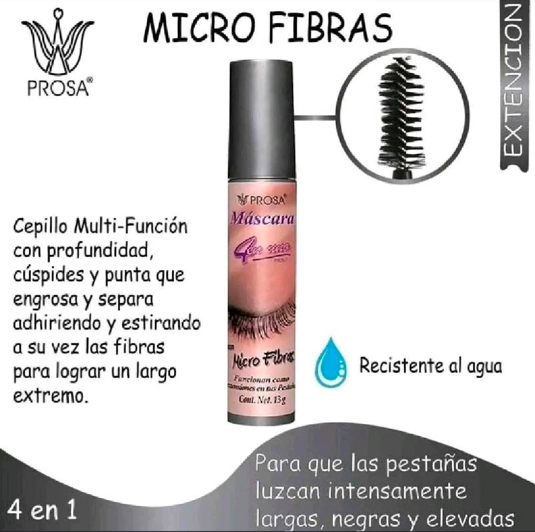 PROSA - Máscara con Extensión de Pestañas de Micro Fibras