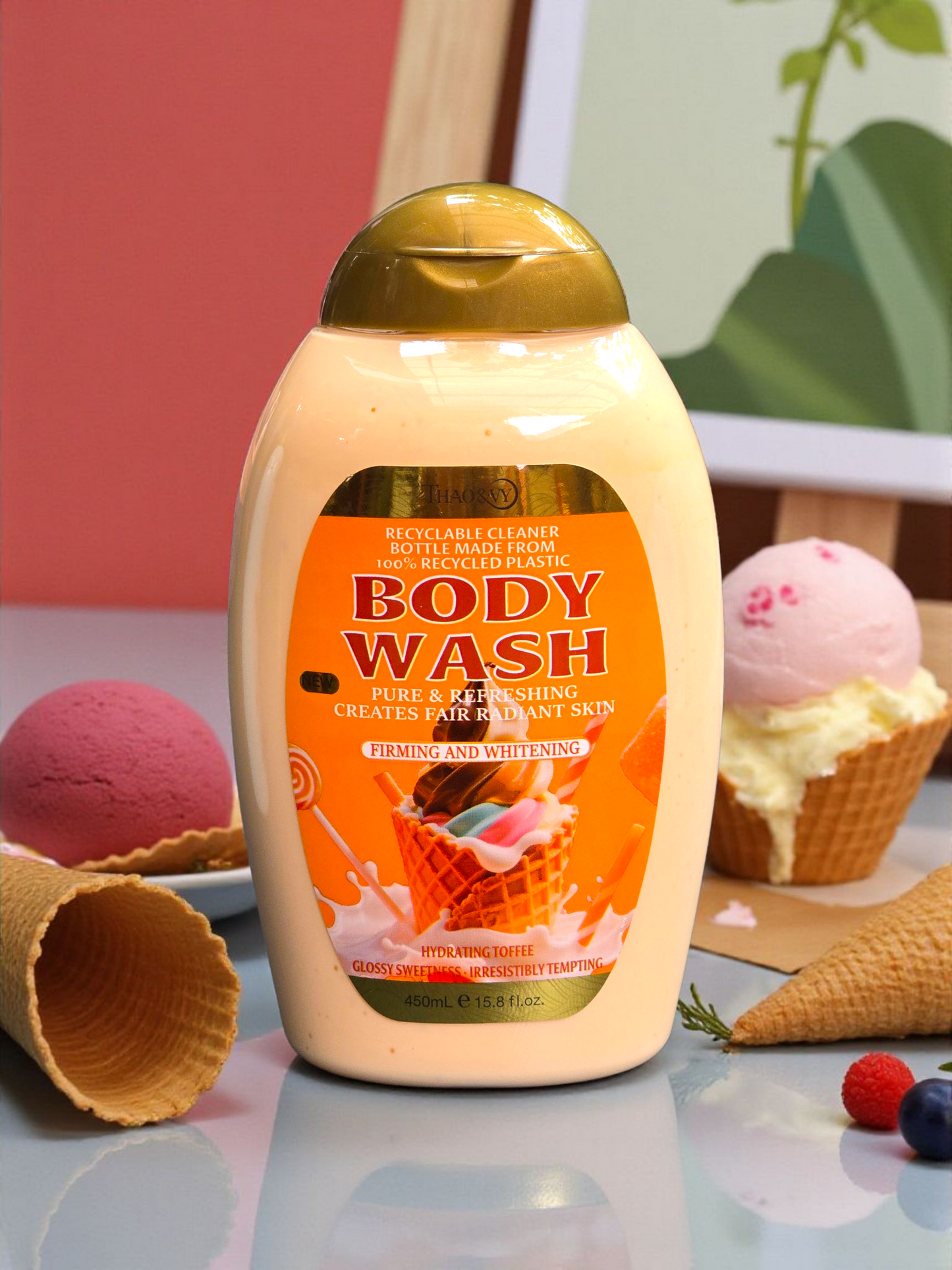 Gel Corporal de Ducha con Aroma a Caramelo