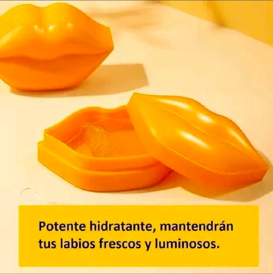 USHAS - Bote de 60 Parches de Miel y Colágeno para Labios