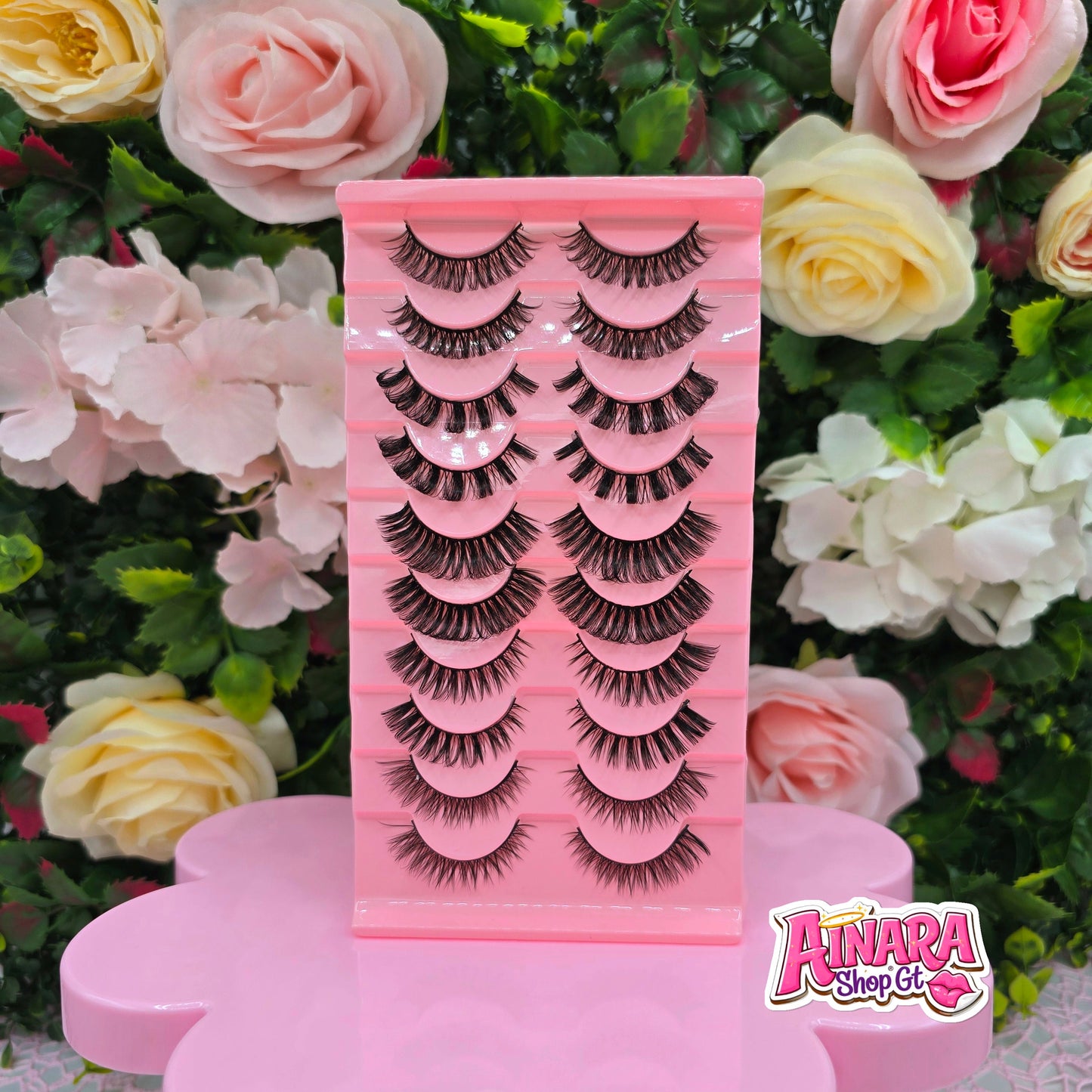 Set de 10 Pares de Pestañas
