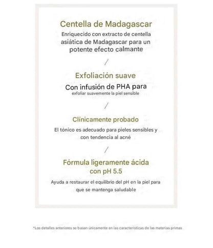 SKIN 1004 - Tónico Facial Madagascar de Centella Asiática