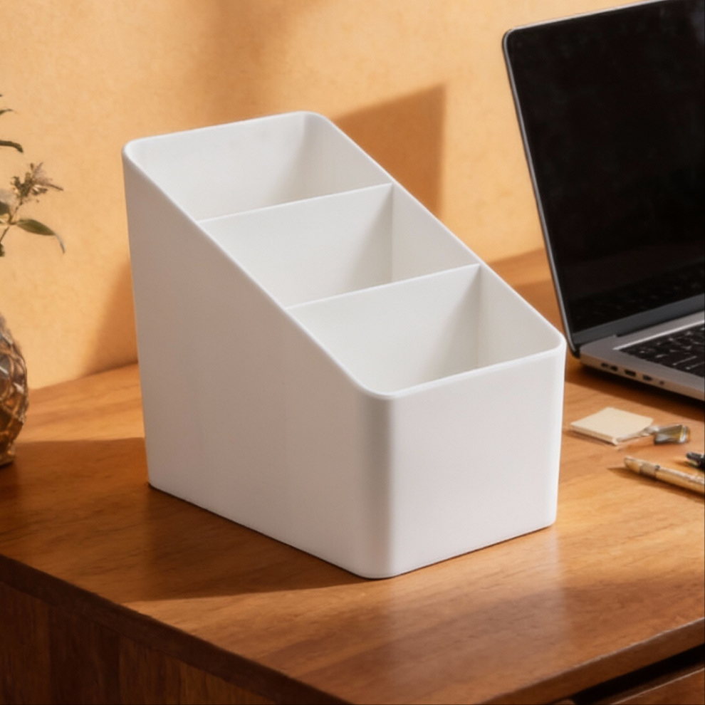 Organizador Blanco de 3 Compartimentos
