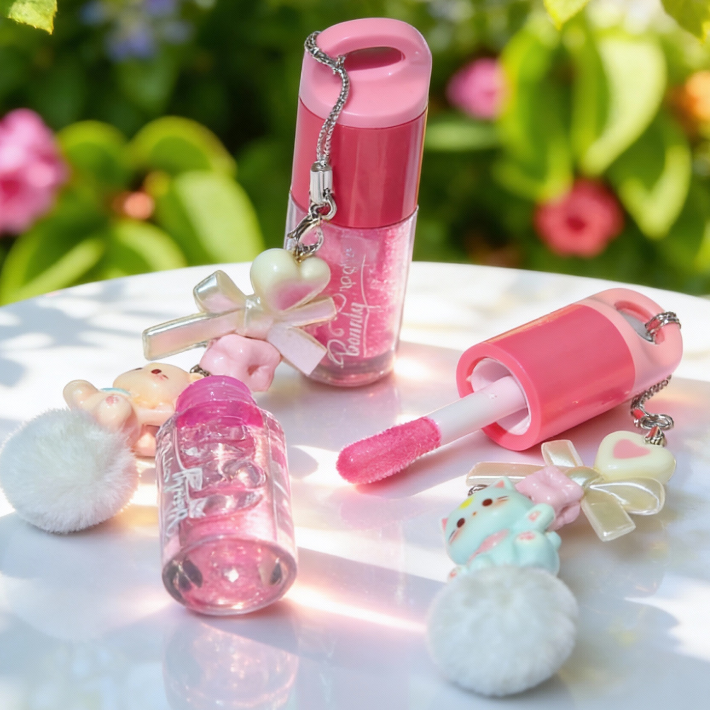 Gloss Mágico con Llavero de Gatito