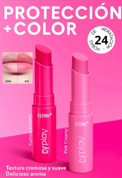 Cyzone - Bálsamo Labial Creamy Lip con Protección y Color