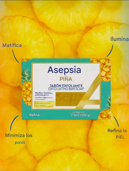 ASEPXIA - Jabón Exfoliante de Piña