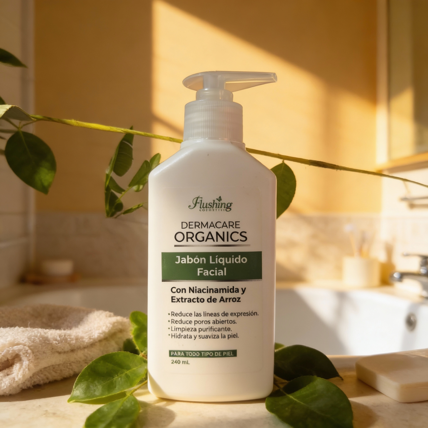 Jabón Líquido Facial con Niacinamida y Extracto de Arroz