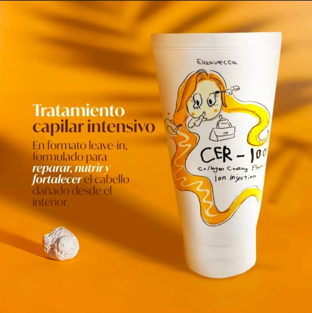 ELIZAVECCA - CER100 Mascarilla de Proteína de Colágeno para el Cabello