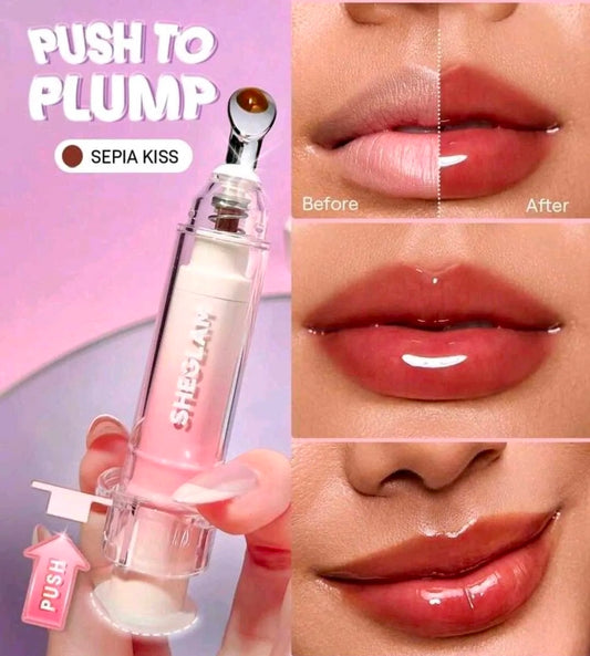 SHEGLAM - Gloss Voluminizador de Labios tono Sepia Kiss
