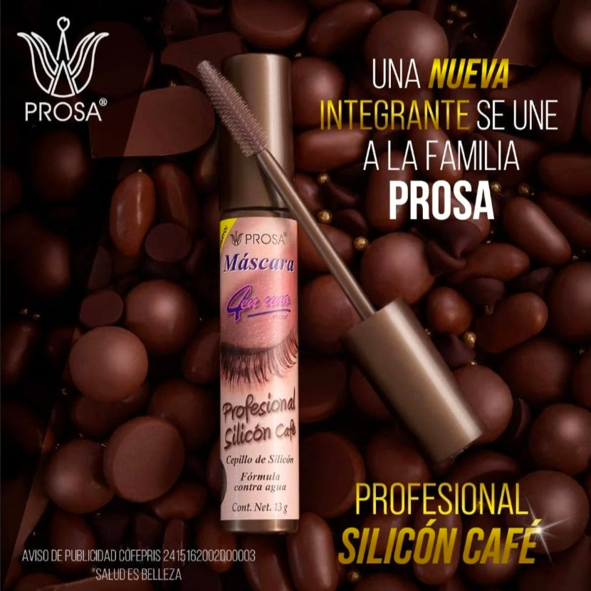 PROSA - Máscara de Pestañas Profesional Silícón Café