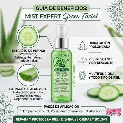 Mist Facial Hidratante y Refrescante con Pepino y Aloe