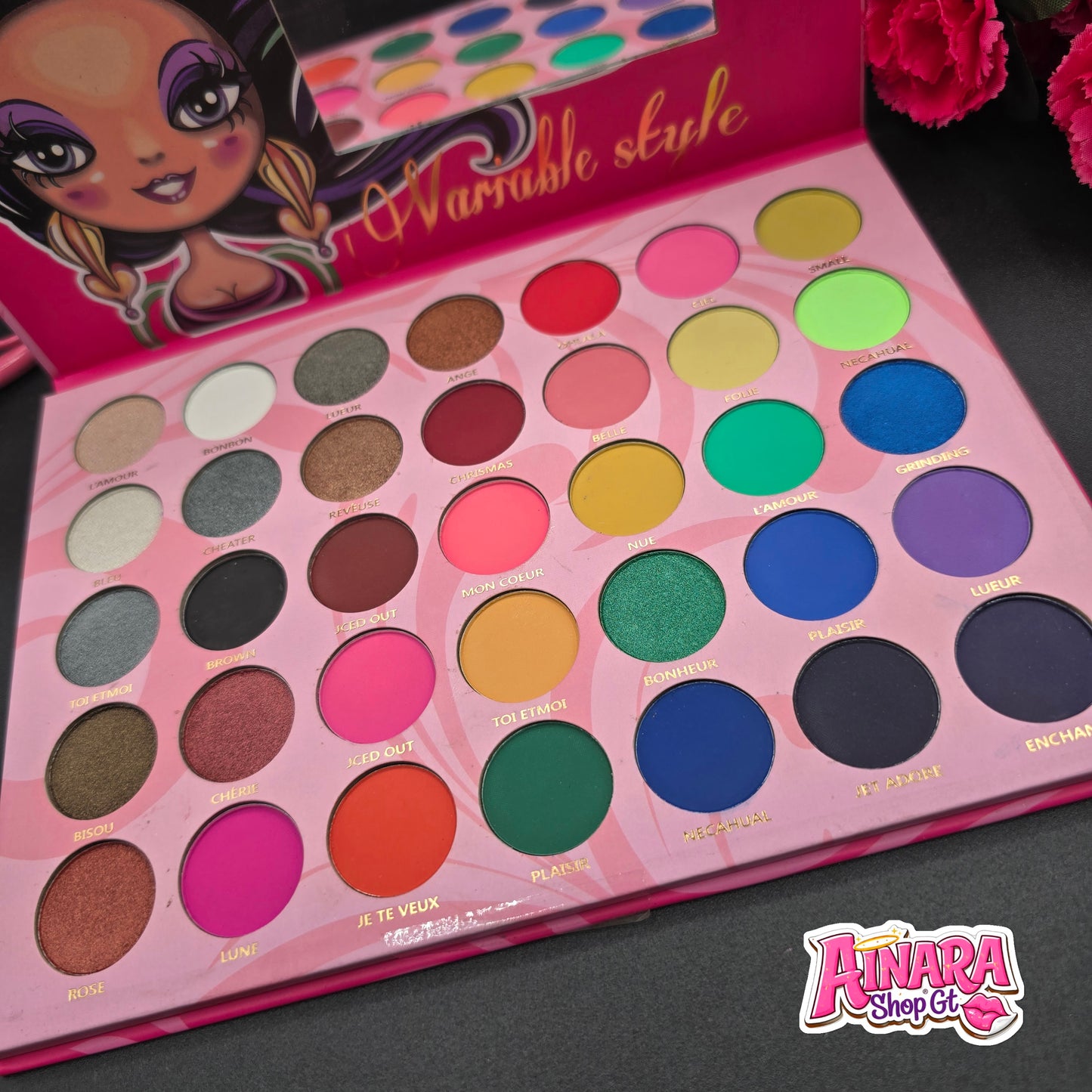 Paleta de Sombras Colorida