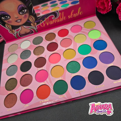Paleta de Sombras Colorida