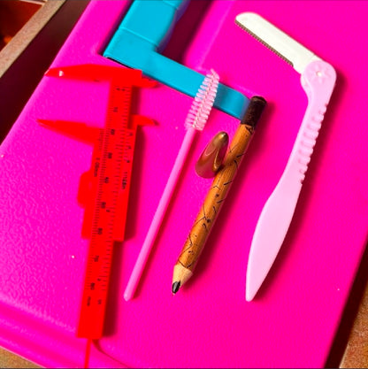 Set Completo para Cejas - Regla, Delineador, Cepillo y Perfilador