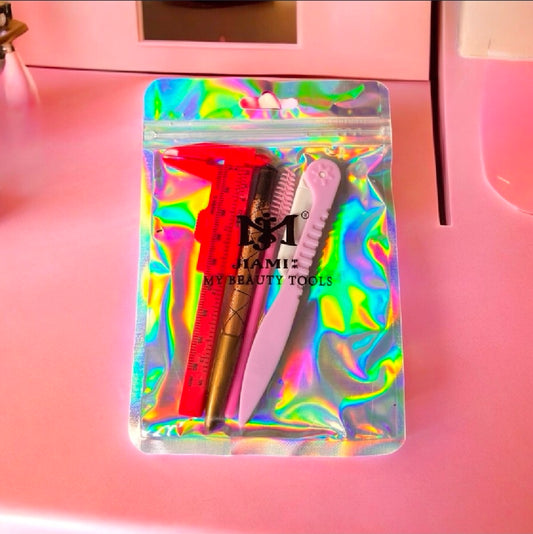 Set Completo para Cejas - Regla, Delineador, Cepillo y Perfilador