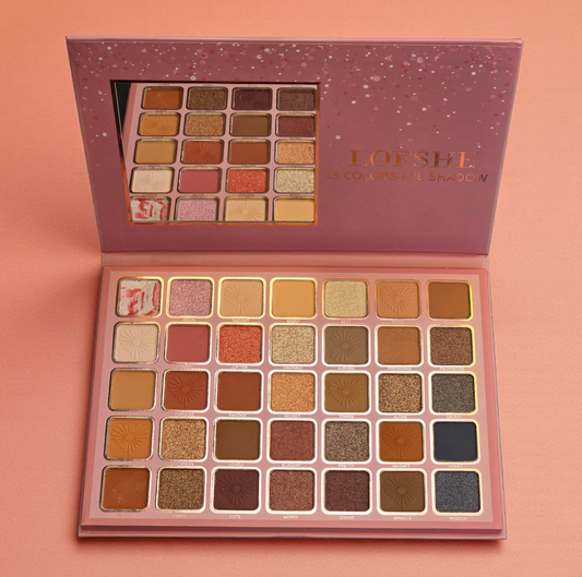 Paleta de Sombras Lofshe de 35 colores neutros