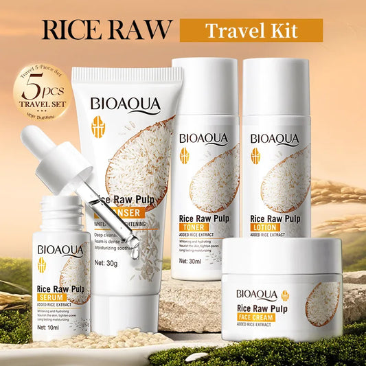 BIOAQUA - Kit de Cuidado Fácil con Extracto de Arroz