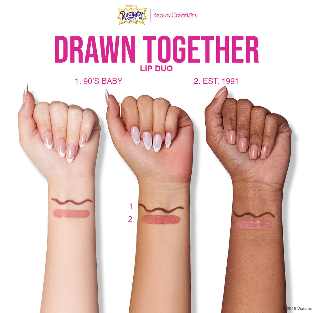BEAUTY CREATIONS - Dúo de Labial y Delineador Drawn Together de Rugrats