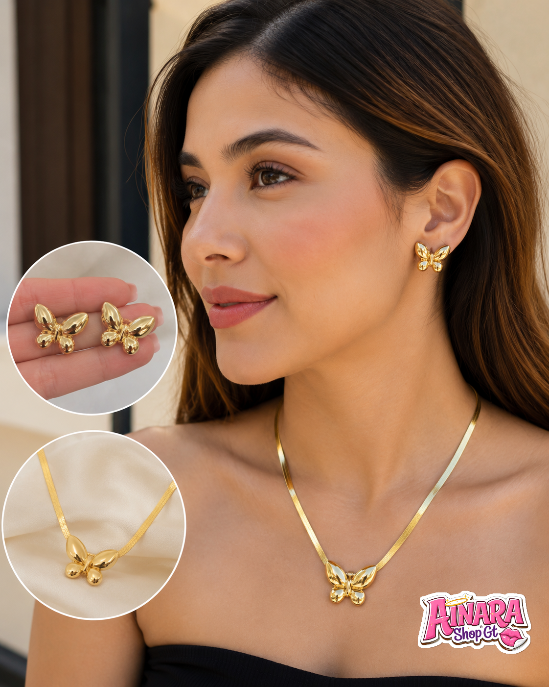 Set de Acero Inoxidable de Mariposas