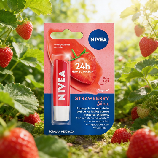 NIVEA - Bálsamo Hidratante de Fresa