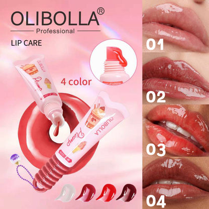 OLIBOLLA - Gloss reparador de labios con tinta y llavero