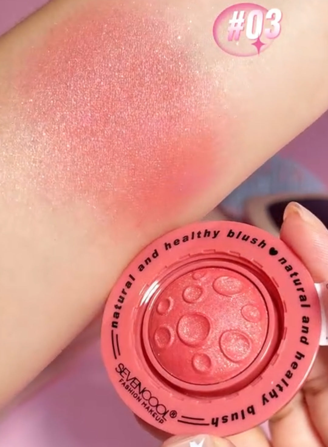 Rubor Brillante con Diseño de Planeta