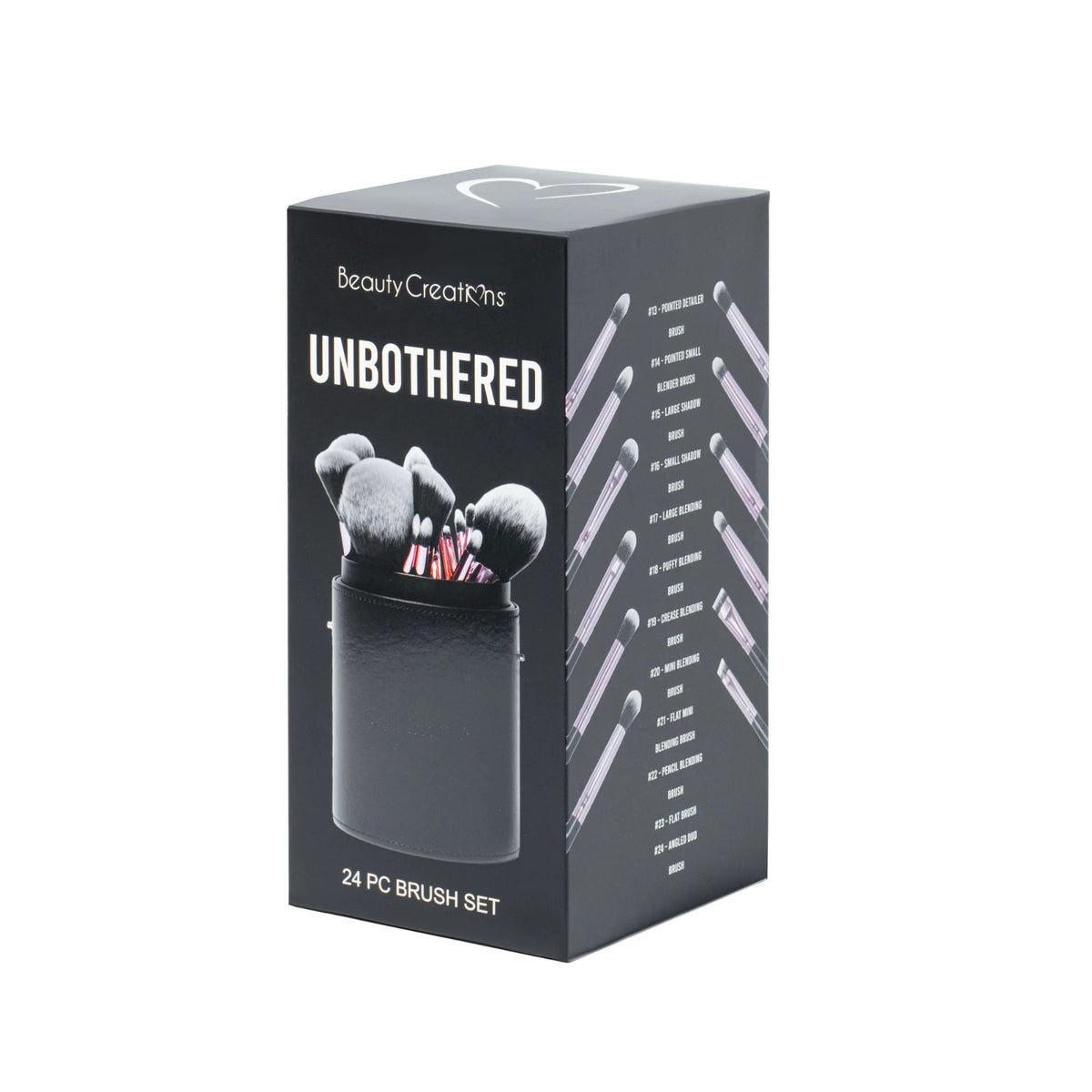 BEAUTY CREATIONS - Set de 24 Brochas Profesionales Unbothered