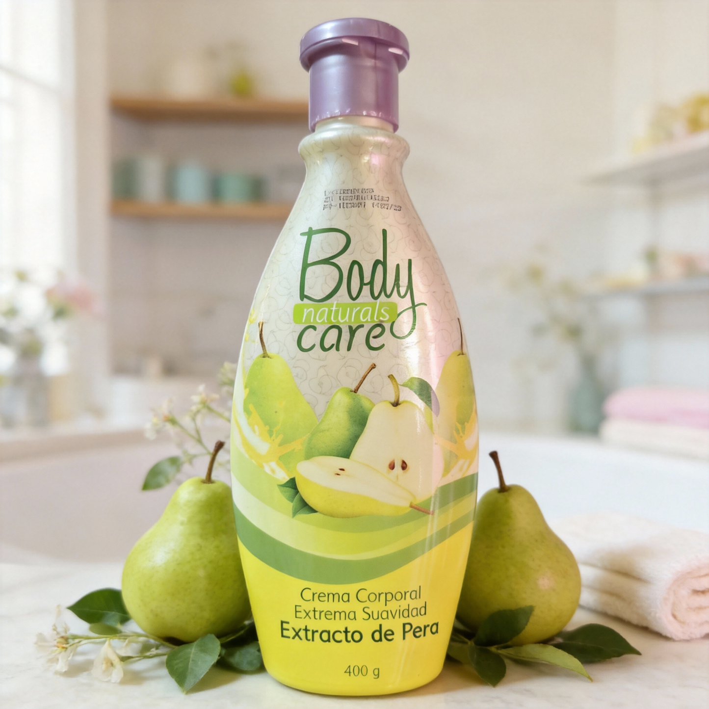 Crema Corporal Hidratante con Aroma a Pera - Body Naturals Care