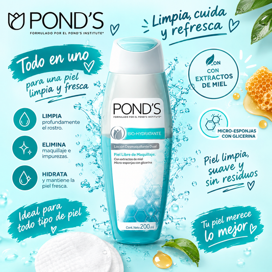 POND'S - Desmaquillante Dúo con extracto de Miel