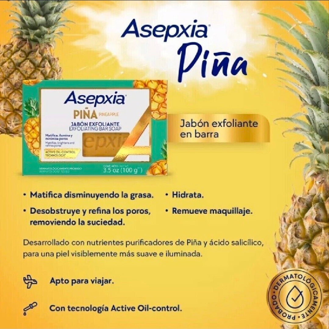 ASEPXIA - Jabón Exfoliante de Piña