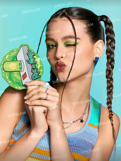 SHEGLAM - Espejo de Mano con Diseño de Rick y Morty