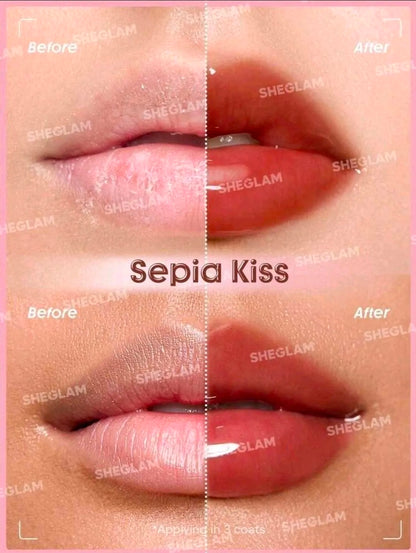 SHEGLAM - Gloss Voluminizador de Labios tono Sepia Kiss