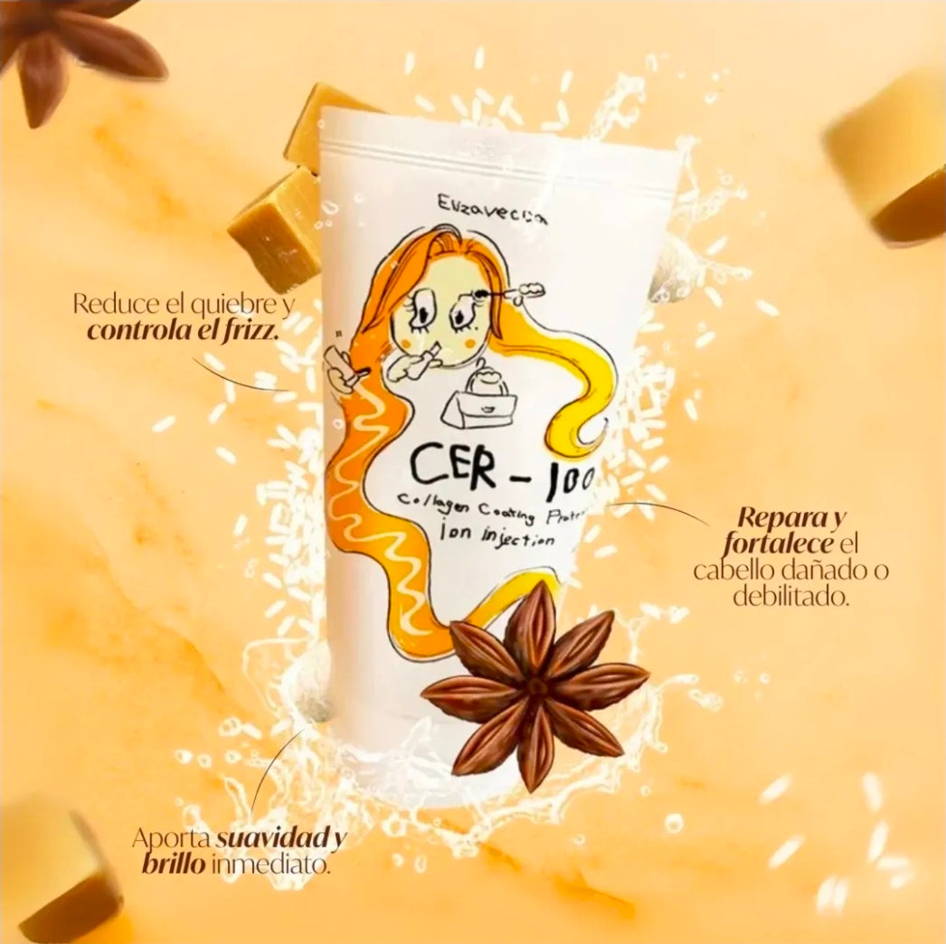 ELIZAVECCA - CER100 Mascarilla de Proteína de Colágeno para el Cabello