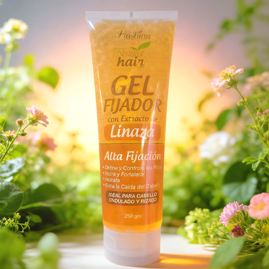 Gel Fijador para Cabello con Extracto de Linaza - Alta Fijación 250g