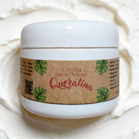 Crema Natural para Peinar de Queratina