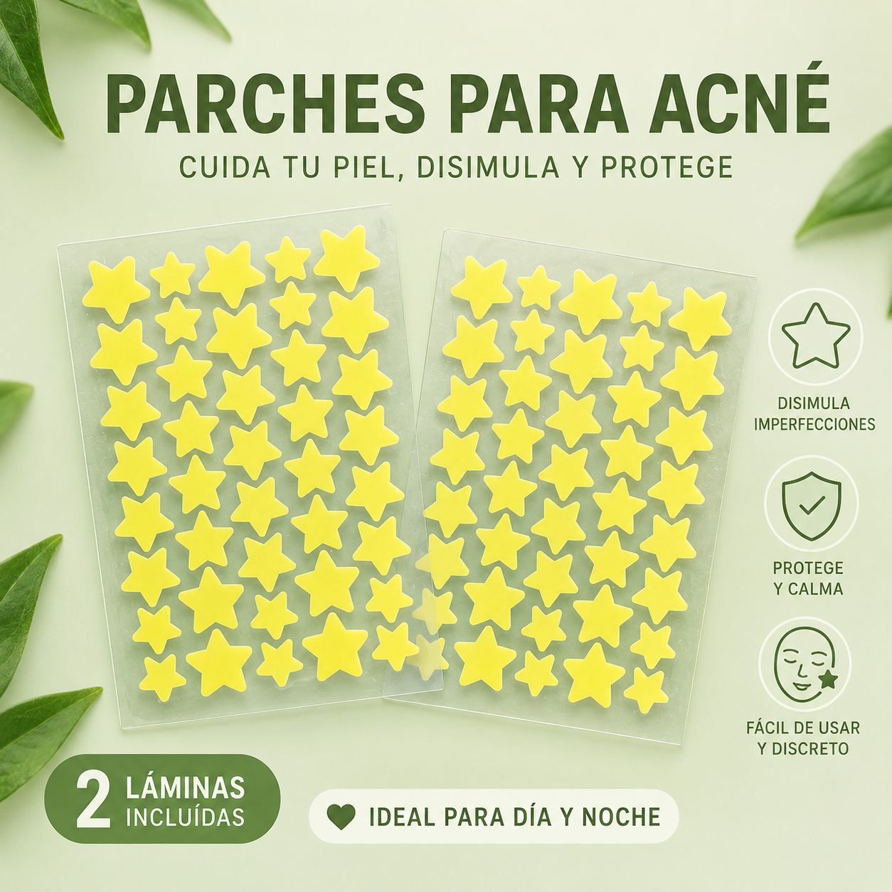 Parches para Acné en Forma de Estrella
