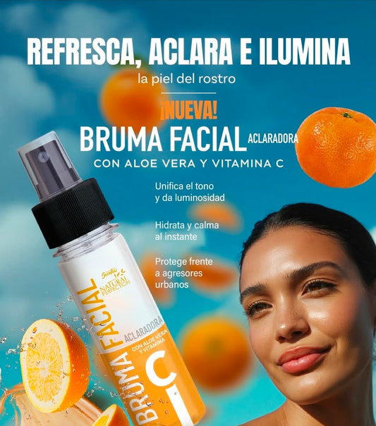 Bruma Facial Aclaradora con Aloe Vera y Vitamina C