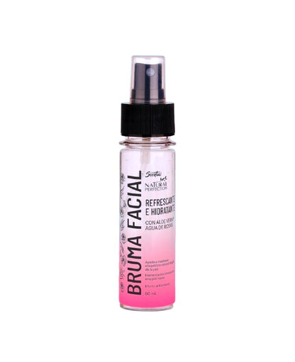 Bruma Facial Hidratante y Refrescante con Aloe Vera y Agua de Rosas
