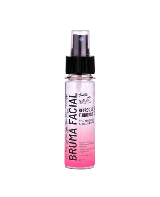 Bruma Facial Hidratante y Refrescante con Aloe Vera y Agua de Rosas
