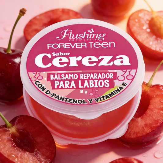 Bálsamo Labial Cereza Forever Teen - Reparador con Pantenol y Vitamina E