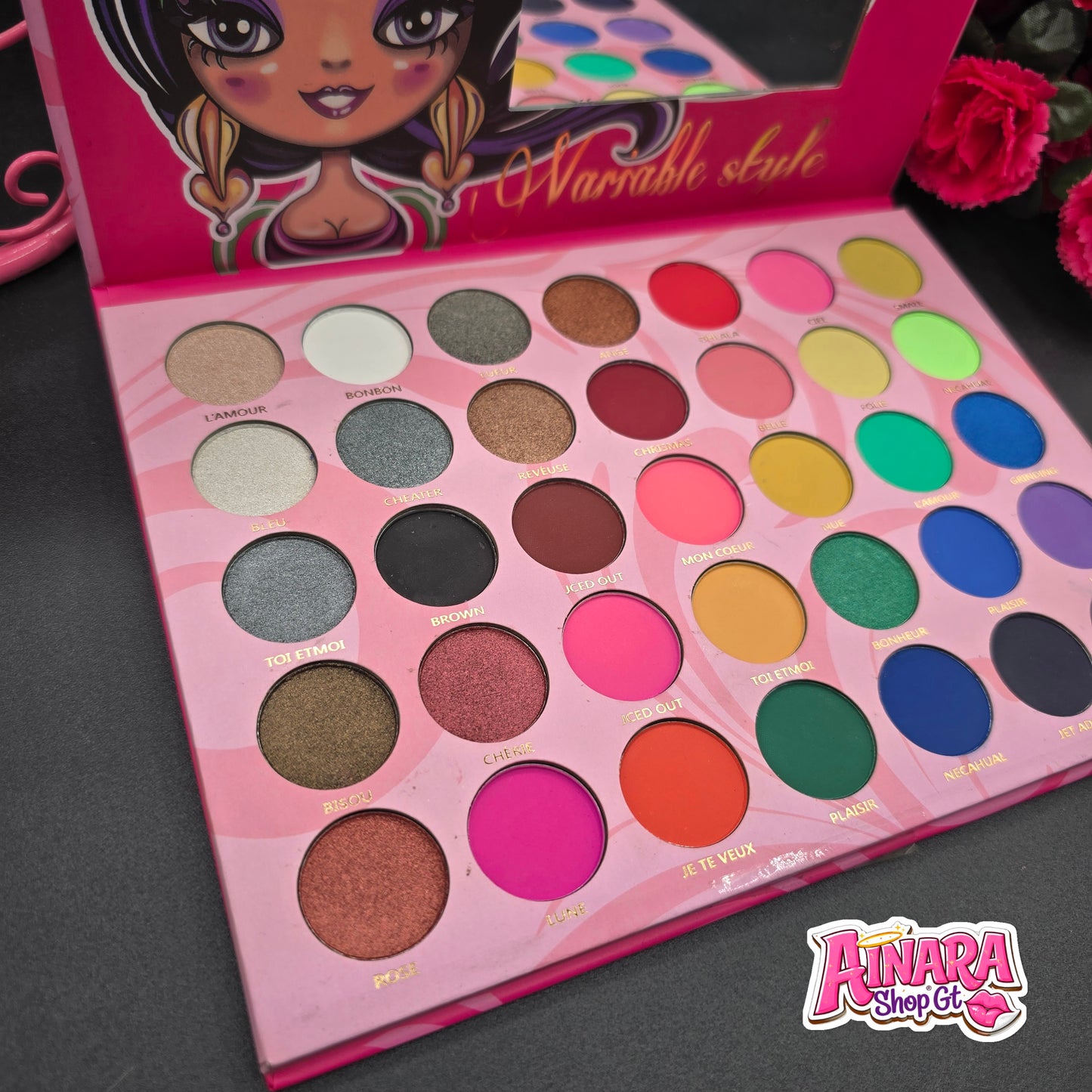 Paleta de Sombras Colorida