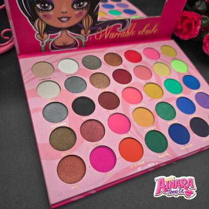 Paleta de Sombras Colorida
