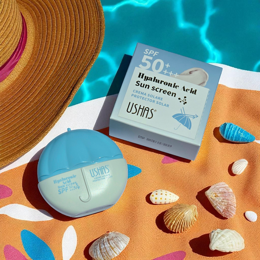 USHAS - Protector Solar en Crema 50 SPF con Ácido hialurónico